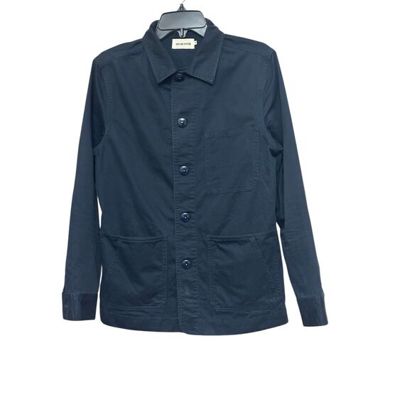 TAYLOR STICH The Ojai Jacket in Organic Navy Foundation Twill  Size: S - Picture 1 of 7